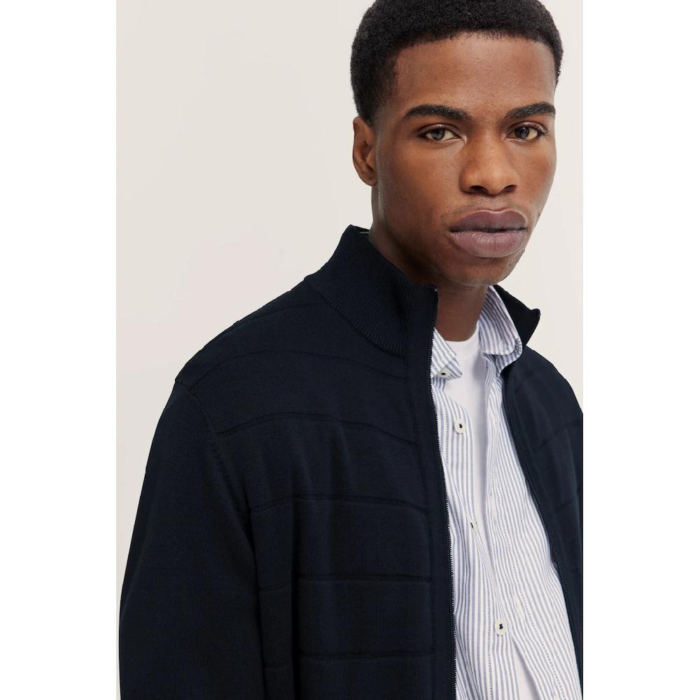 Bugatti Strickjacke Mit Reißverschluss