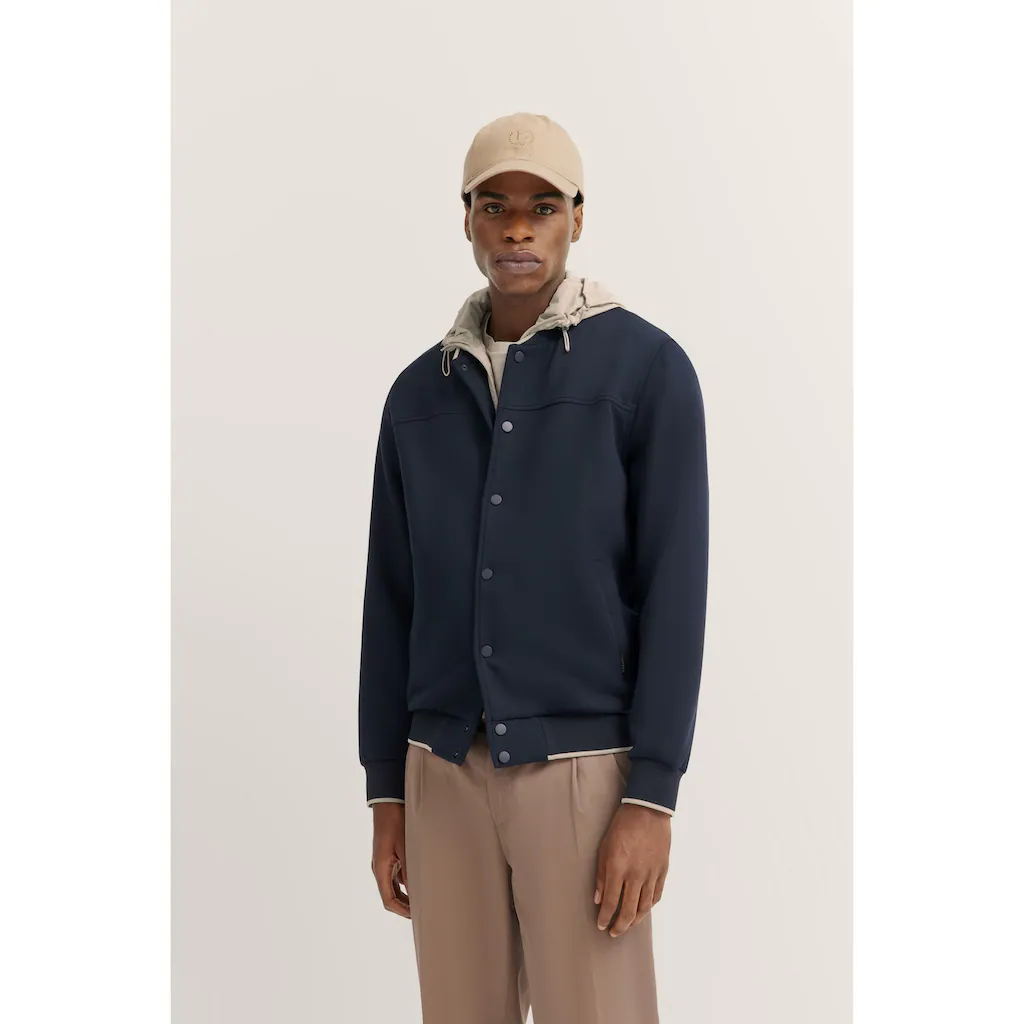 bugatti Sweatjacke mit sportlichem Collegekragen ▷ kaufen