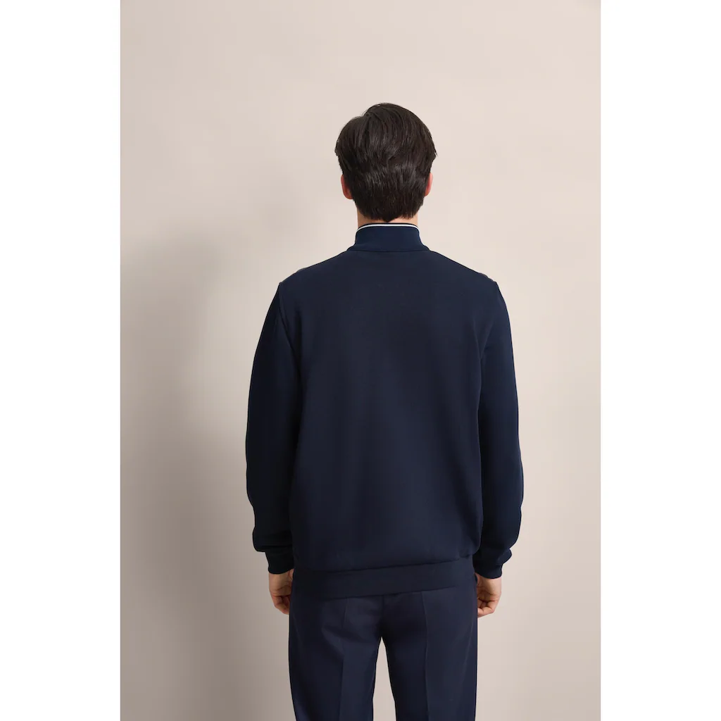 Bugatti Sweatjacke Mit Sportlichem Stehkragen ▷ Für