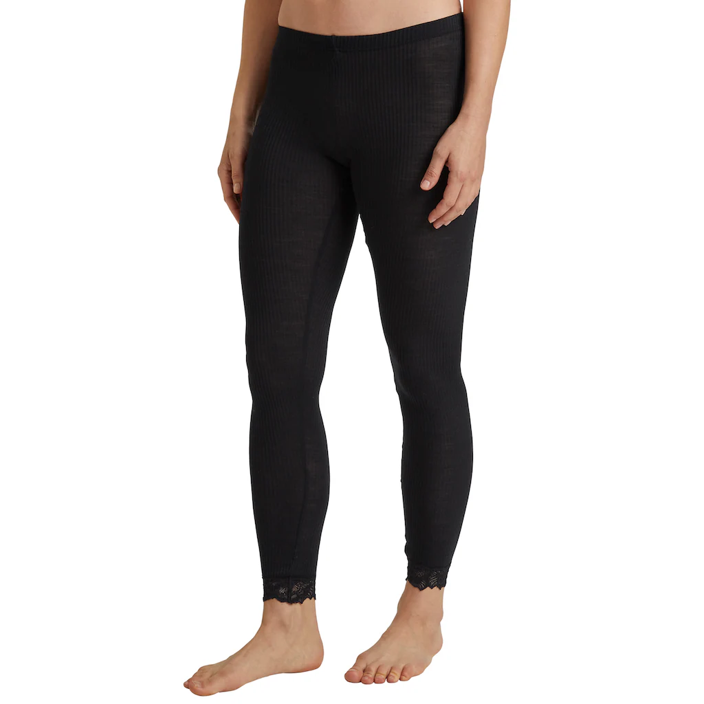CALIDA Leggings »Silky Wool Joy« Mit Spitzensaum