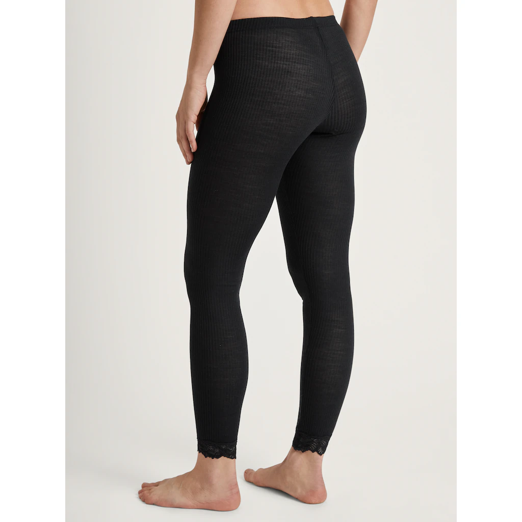 CALIDA Leggings »Silky Wool Joy« Mit Spitzensaum