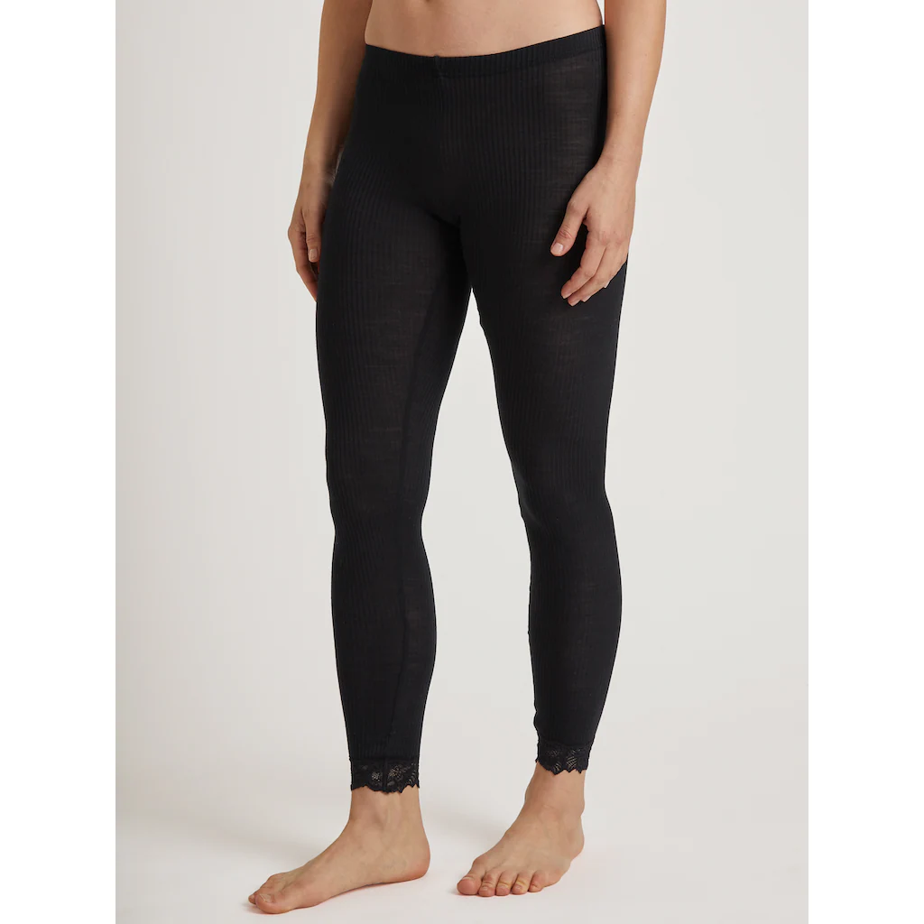 CALIDA Leggings »Silky Wool Joy« mit Spitzensaum