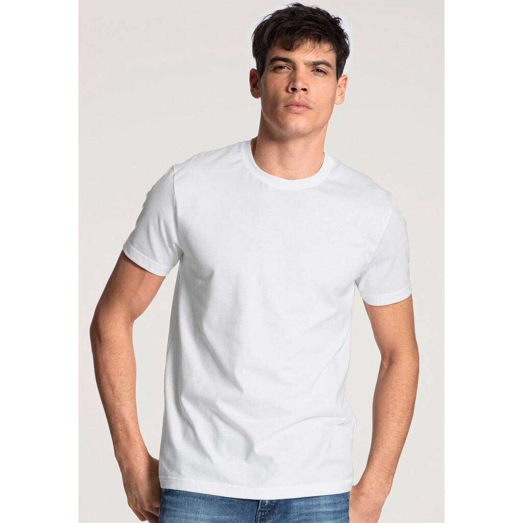 CALIDA T-Shirt »Natural Benefit« (2er Pack) Mit Modern Fit