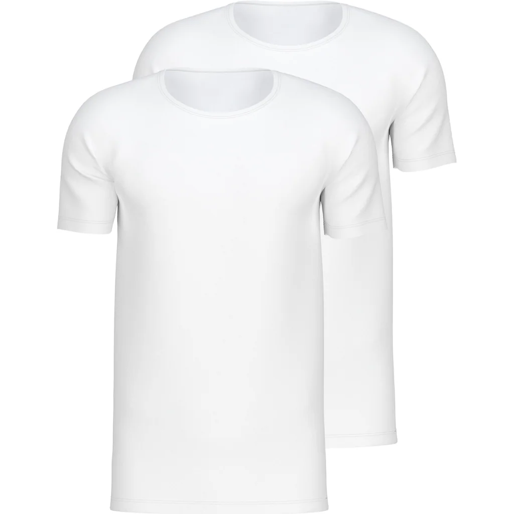 CALIDA T-Shirt »Natural Benefit« (2er Pack) mit Rundhals-Ausschnitt und perfekte Passform