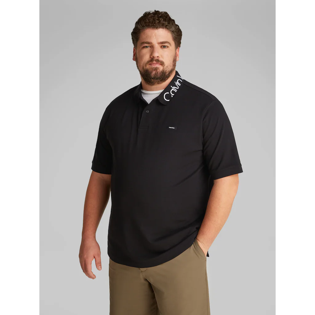 Calvin Klein Big&Tall Poloshirt »BT_STRETCH PIQUE LOGO CLLR POLO« in großen Größen ▷ für