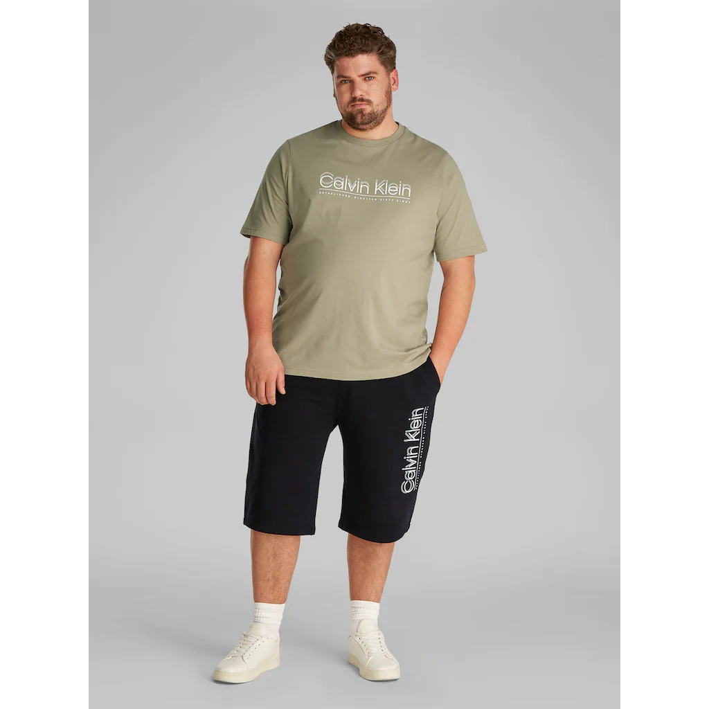Calvin Klein Big&Tall Shorts »BT_CP-DOUBLE LOGO SWEATSHORTS« In Großen Größen