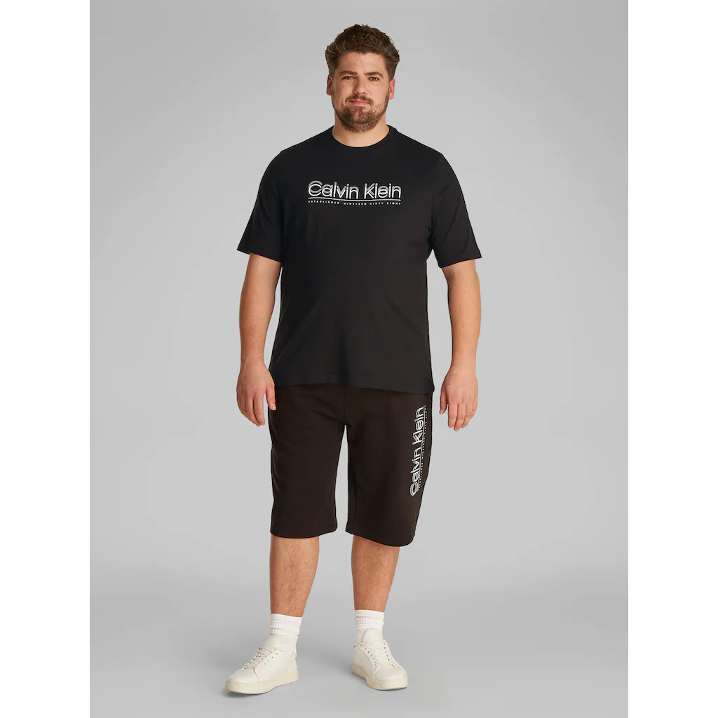 Calvin Klein Big&Tall T-Shirt »BT_CP-DOUBLE LOGO T-SHIRT« In Großen Größen ▷ Kaufen