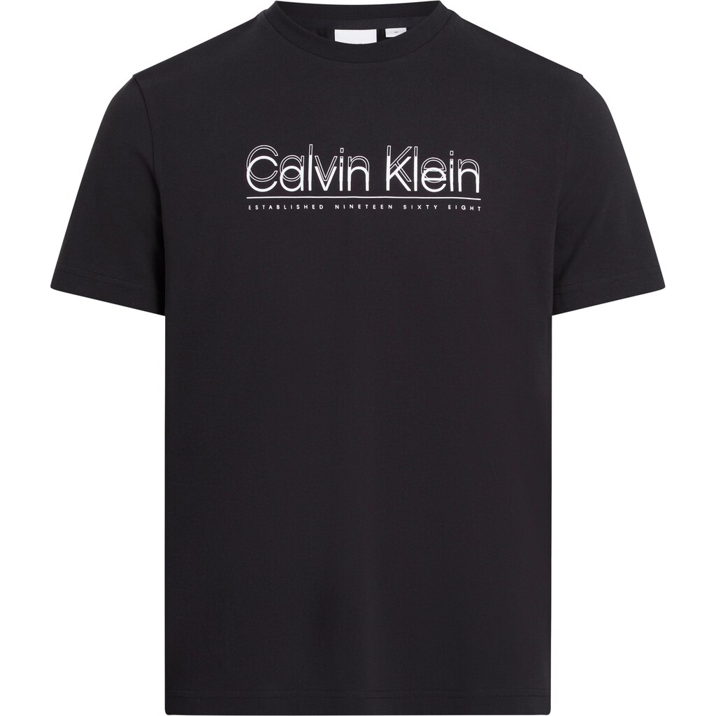 Calvin Klein Big&Tall T-Shirt »BT_CP-DOUBLE LOGO T-SHIRT« In Großen Größen ▷ Kaufen