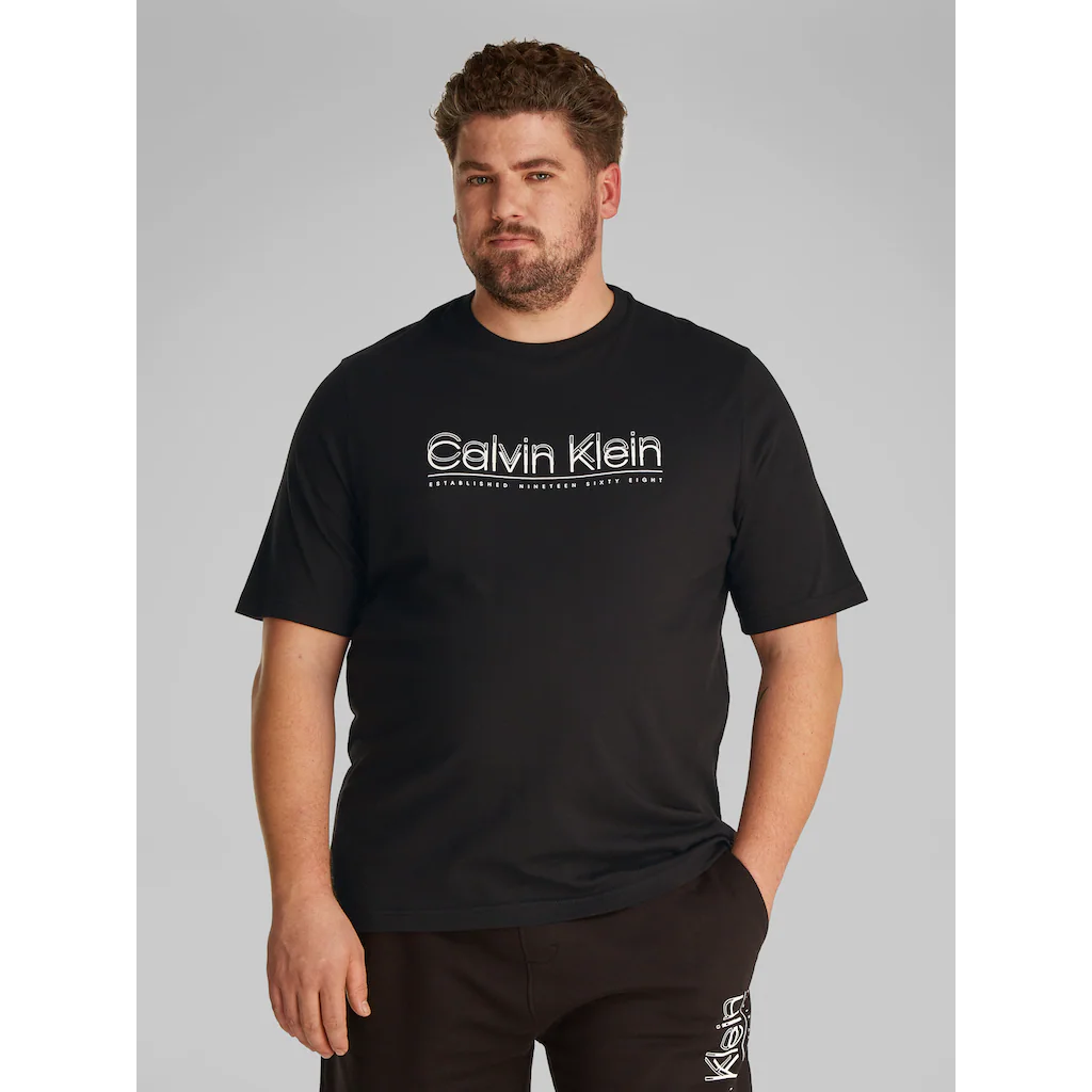 Calvin Klein Big&Tall T-Shirt »BT_CP-DOUBLE LOGO T-SHIRT« in großen Größen ▷ kaufen