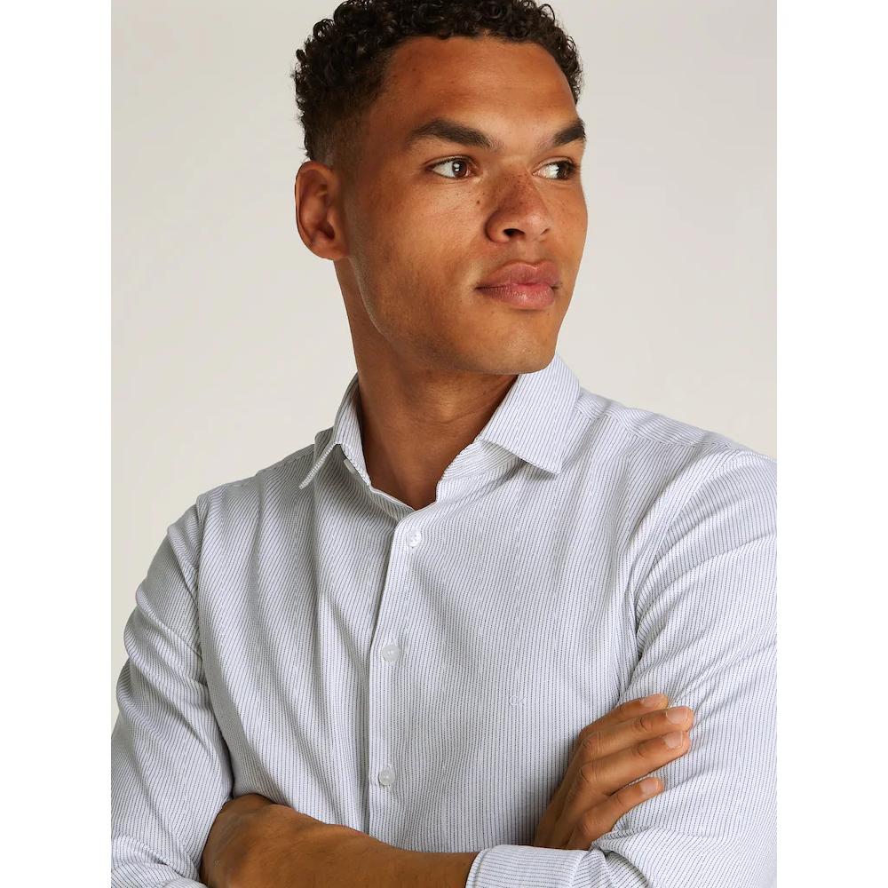 Calvin Klein Businesshemd »BUSINESS STRIPE SLIM SHIRT« Mit Logoprint ▷ Für