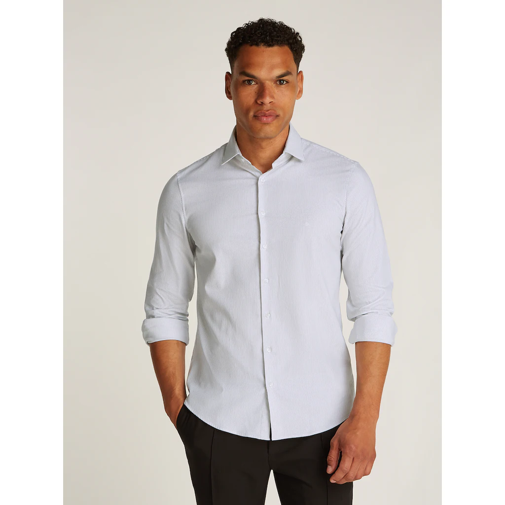 Calvin Klein Businesshemd »BUSINESS STRIPE SLIM SHIRT« mit Logoprint ▷ für
