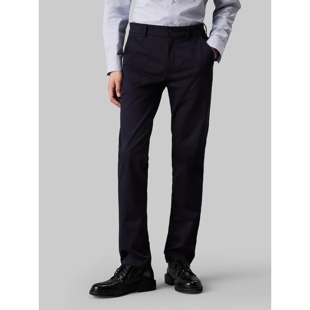 Calvin Klein Chinohose »SATEEN STRETCH SLIM CHINO« mit Logopatch ▷ für