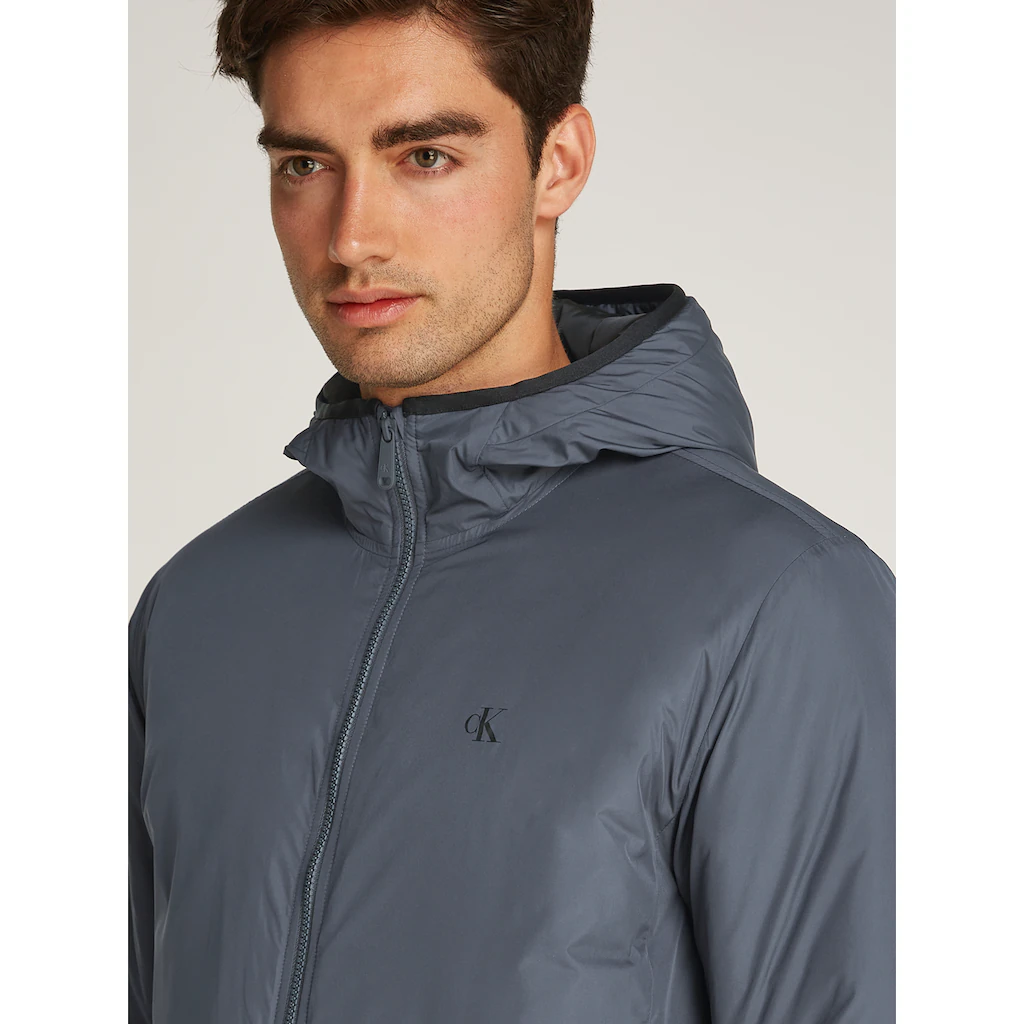 Calvin Klein Jeans Allwetterjacke »HI-NECK JACKET« Mit Kapuze Logodruck Kapuze ▷ Für