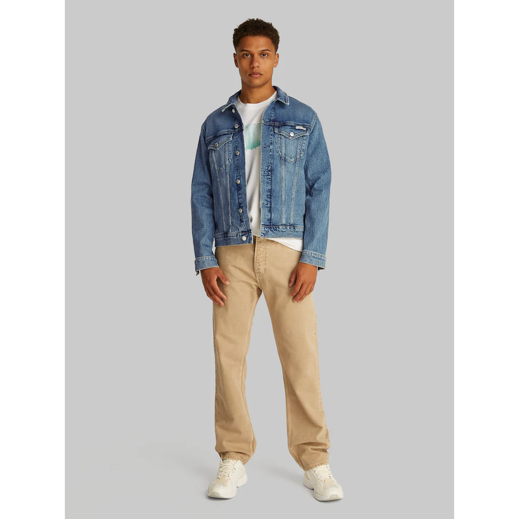 Calvin Klein Jeans Jeansjacke »SLIM DENIM JACKET« In Dunkelblauer Waschung ▷ Kaufen