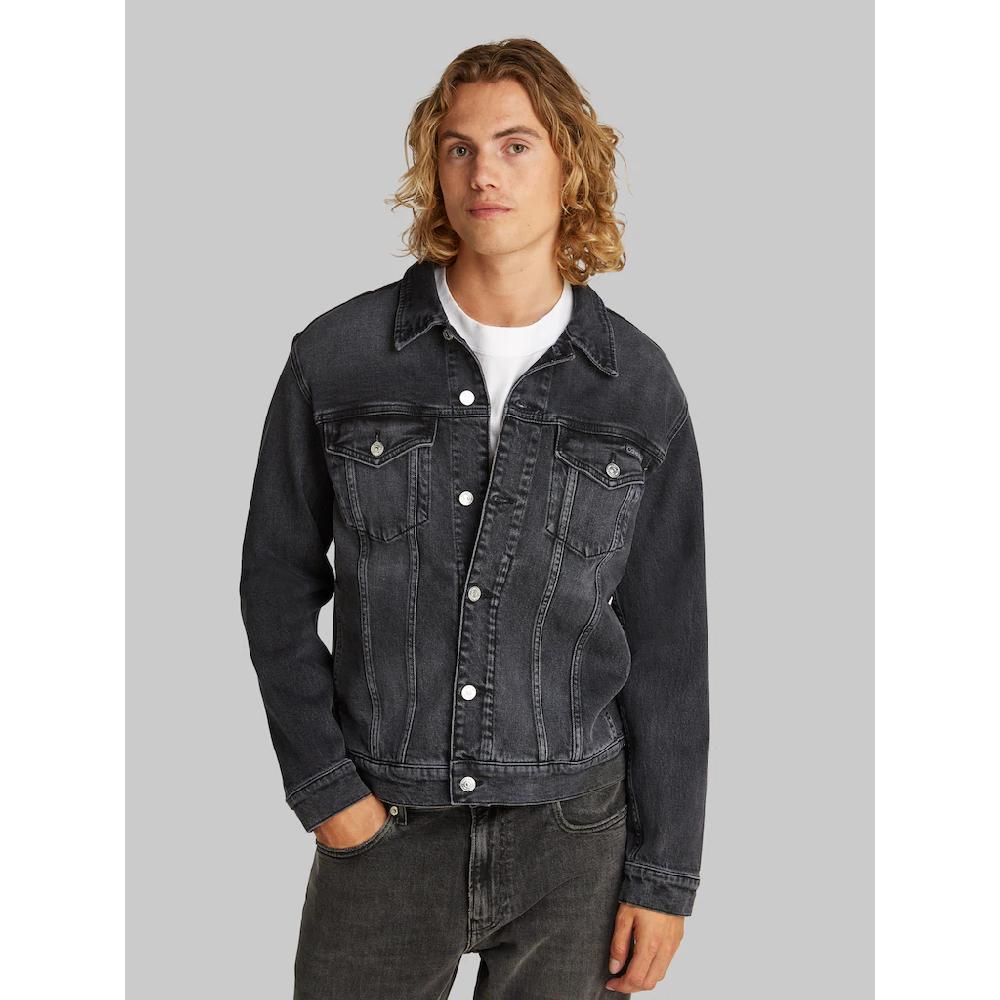 Calvin Klein Jeans Jeansjacke »SLIM DENIM JACKET« in schwarzer Waschung ▷ kaufen
