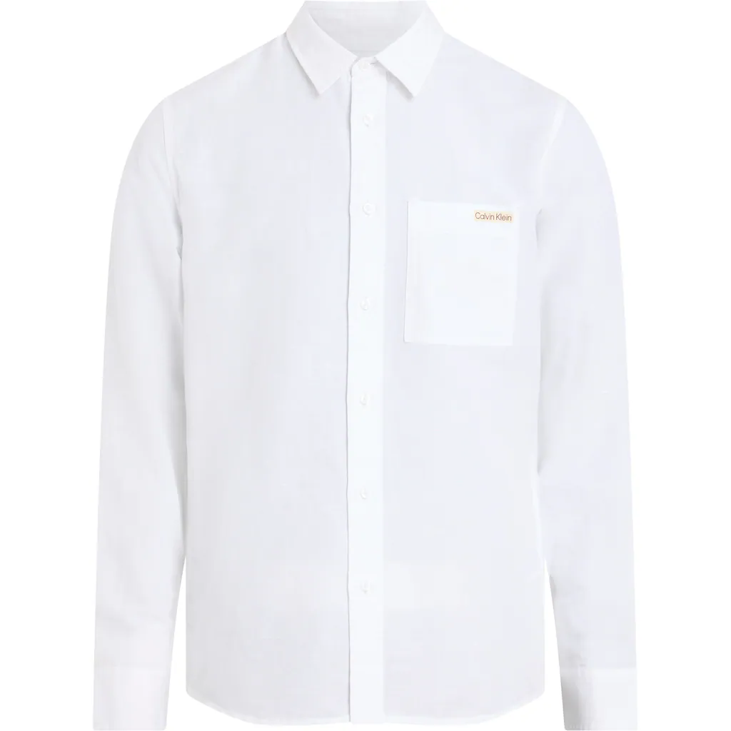 Calvin Klein Jeans Leinenhemd »LINEN COTTON SHIRT« Mit Brusttasche