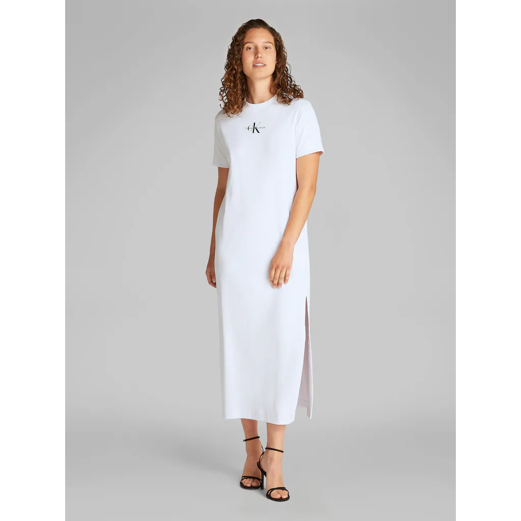 Calvin Klein Jeans Midikleid »MONOLOGO LONG RIB TEE DRESS« Mit Logo
