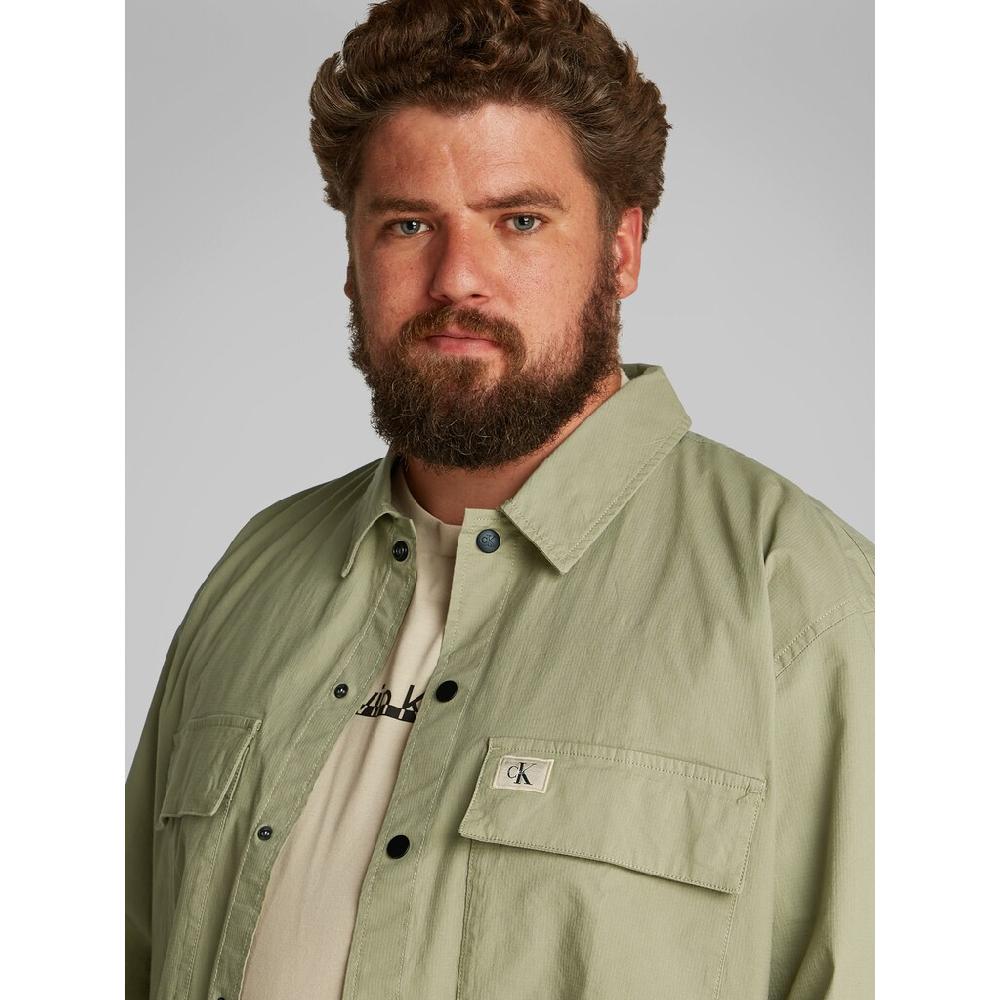 Calvin Klein Jeans Plus Langarmhemd »PLUS CARGO OVERSHIRT« In Großen Größen ▷ Kaufen