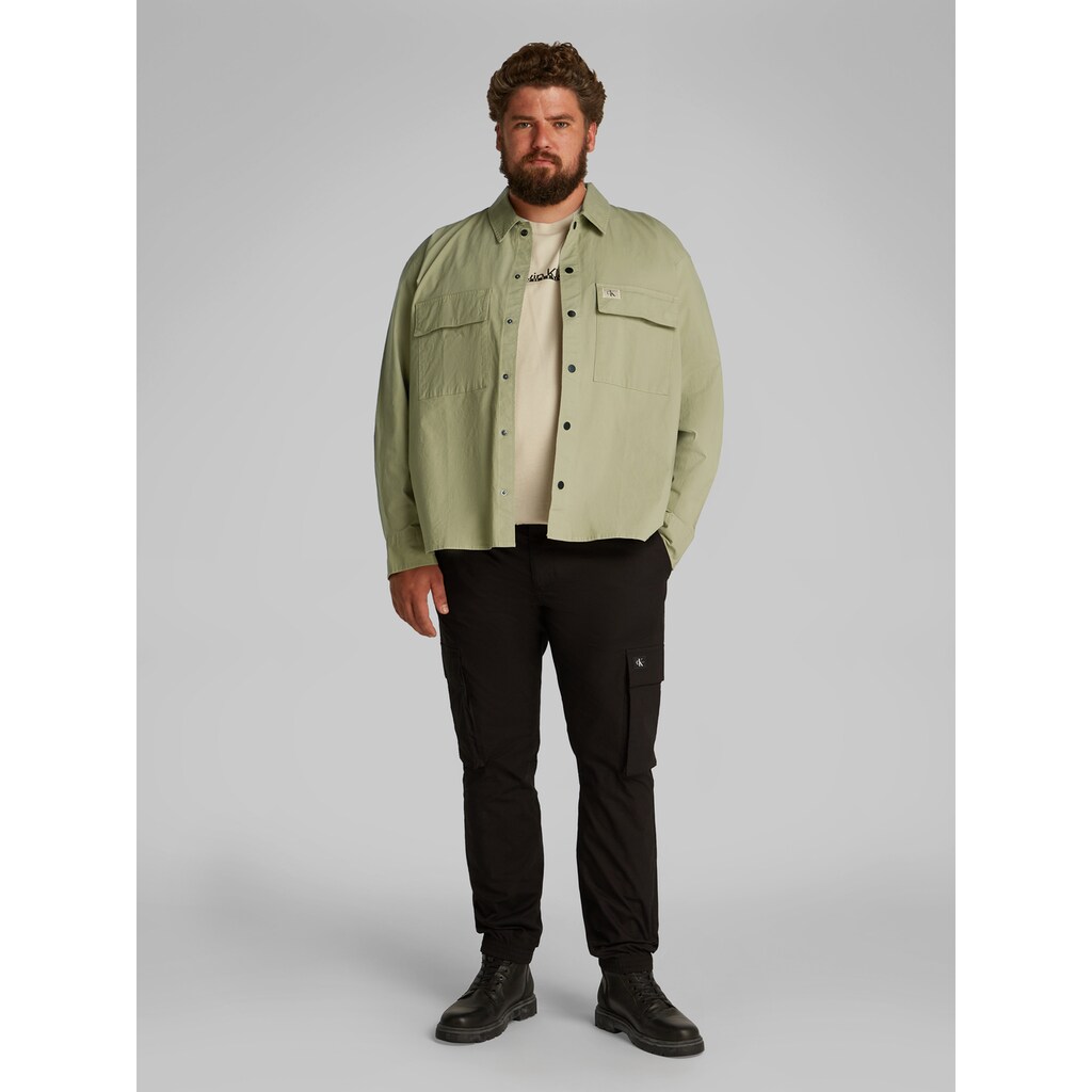 Calvin Klein Jeans Plus Langarmhemd »PLUS CARGO OVERSHIRT« In Großen Größen ▷ Kaufen