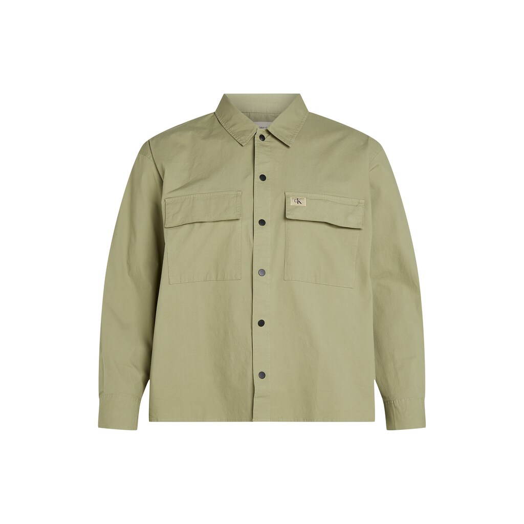 Calvin Klein Jeans Plus Langarmhemd »PLUS CARGO OVERSHIRT« In Großen Größen ▷ Kaufen