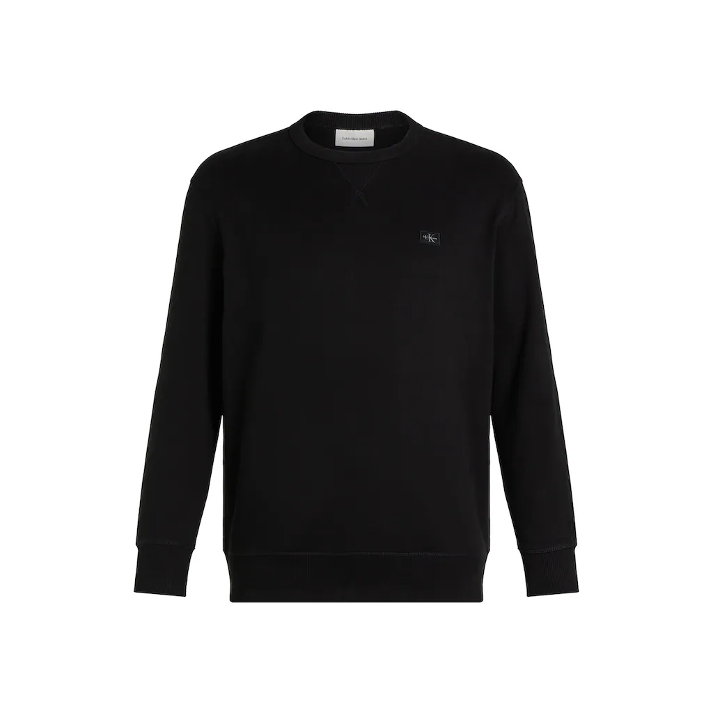 Calvin Klein Jeans Plus Sweatshirt »PLUS WOVEN LABEL CREW NECK« In Großen Größen ▷ Für