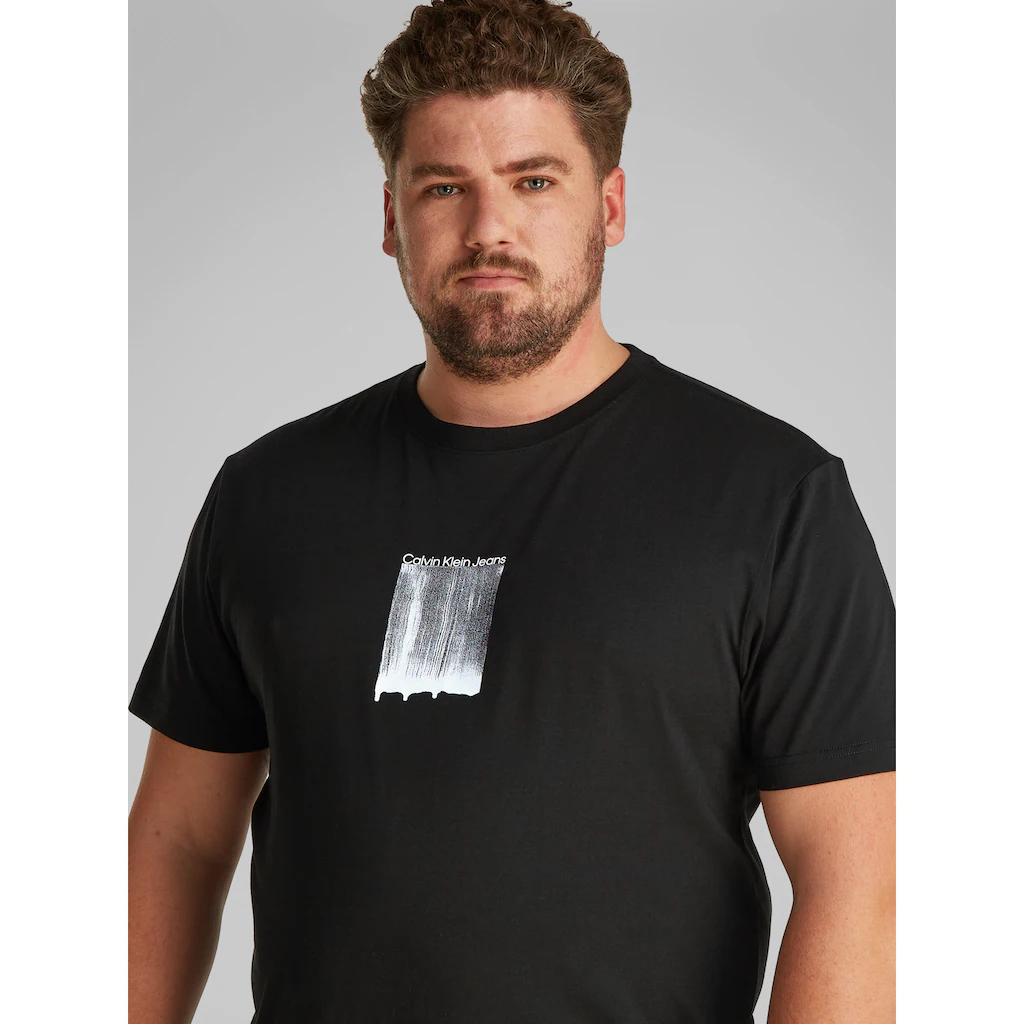 Calvin Klein Jeans Plus T-Shirt »PLUS BRUSH STROKE GRAPHIC TEE« In Großen Größen ▷ Kaufen