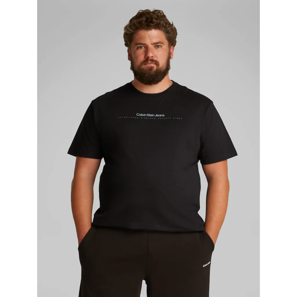 Calvin Klein Jeans Plus T-Shirt »PLUS MINIMAL LOGO TEE« in großen Größen Logo-Druck ▷ bestellen