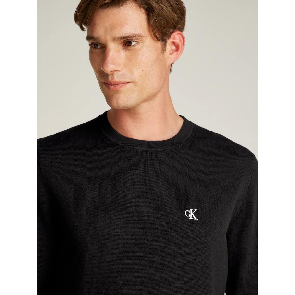 Calvin Klein Jeans Rundhalspullover »MODERN CREW NECK SWEATER« Logodruck Rundhals ▷ Für