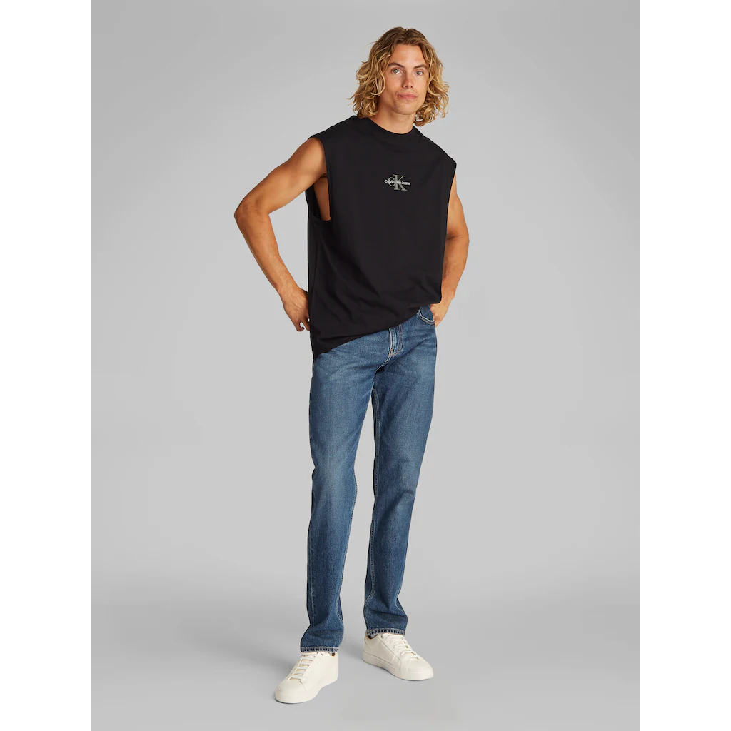 Calvin Klein Jeans Rundhalsshirt »MONOLOGO SLEEVELESS TEE« Mit Logostickerei ▷ Kaufen