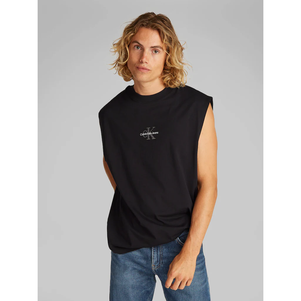 Calvin Klein Jeans Rundhalsshirt »MONOLOGO SLEEVELESS TEE« mit Logostickerei ▷ kaufen
