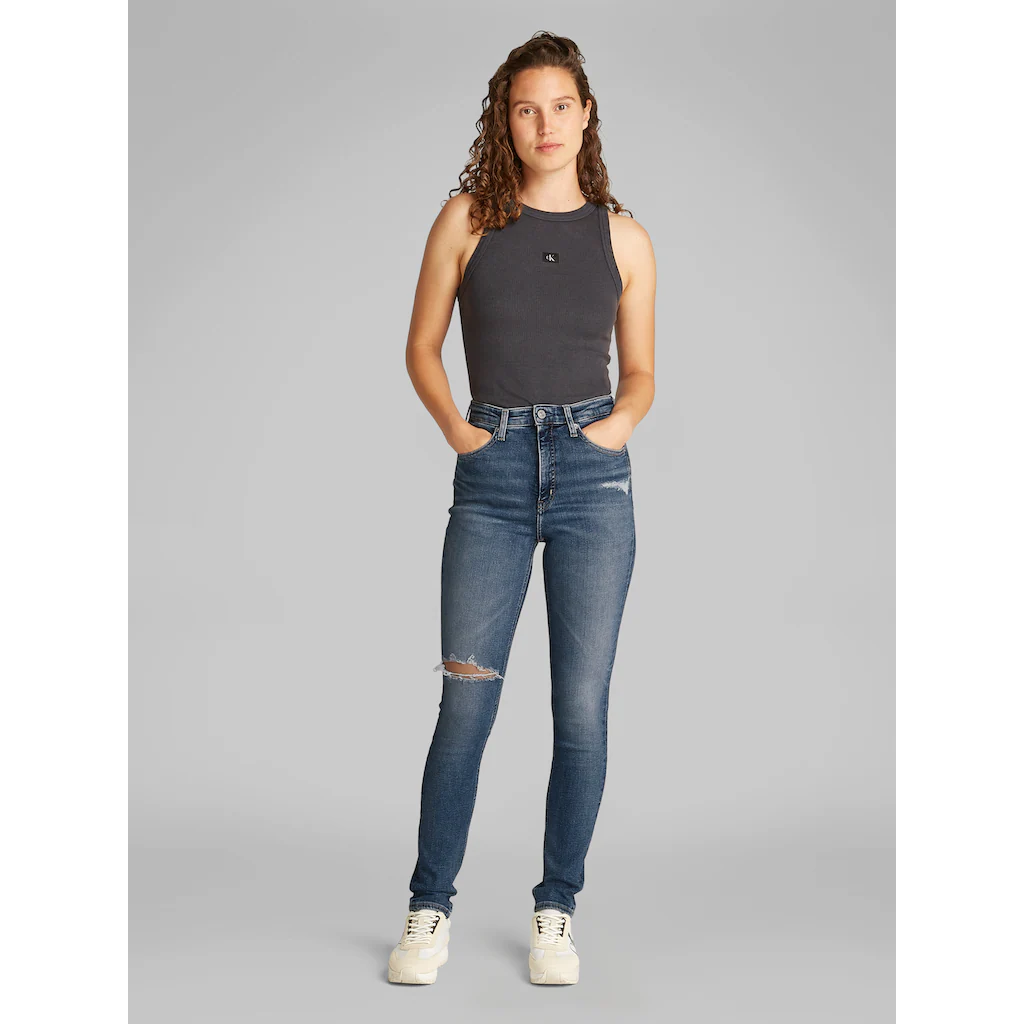 Calvin Klein Jeans Skinny-fit-Jeans »HIGH RISE SKINNY« Mit Rissen