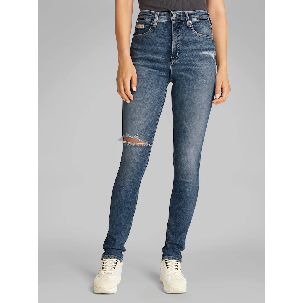 Calvin Klein Jeans Skinny-fit-Jeans »HIGH RISE SKINNY« mit Rissen