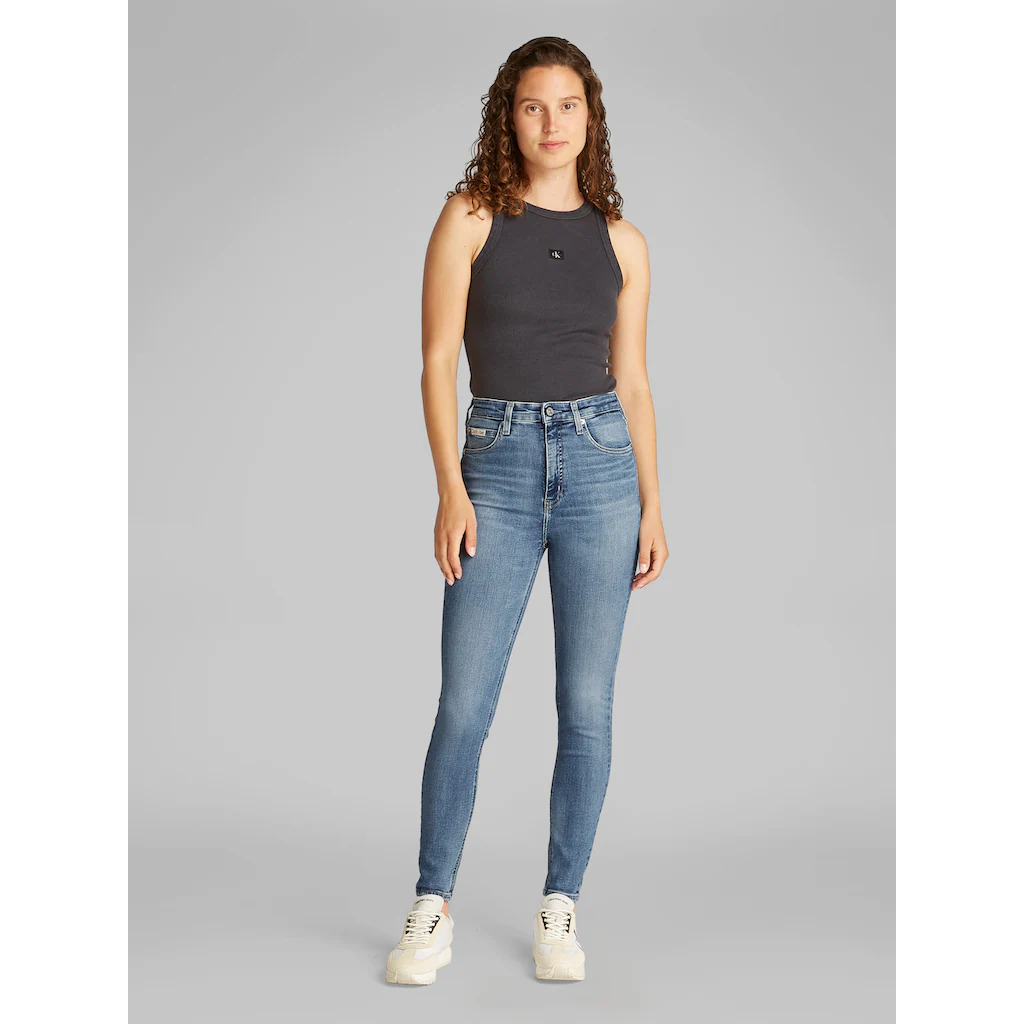 Calvin Klein Jeans Skinny-fit-Jeans »HIGH RISE SUPER SKINNY ANKLE« In Blauer Waschung