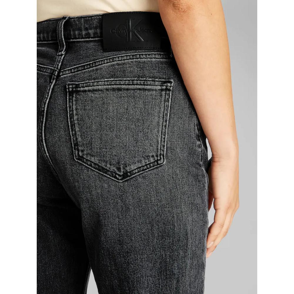 Calvin Klein Jeans Straight-Jeans »HIGH RISE STRAIGHT« In Schwarzer Waschung