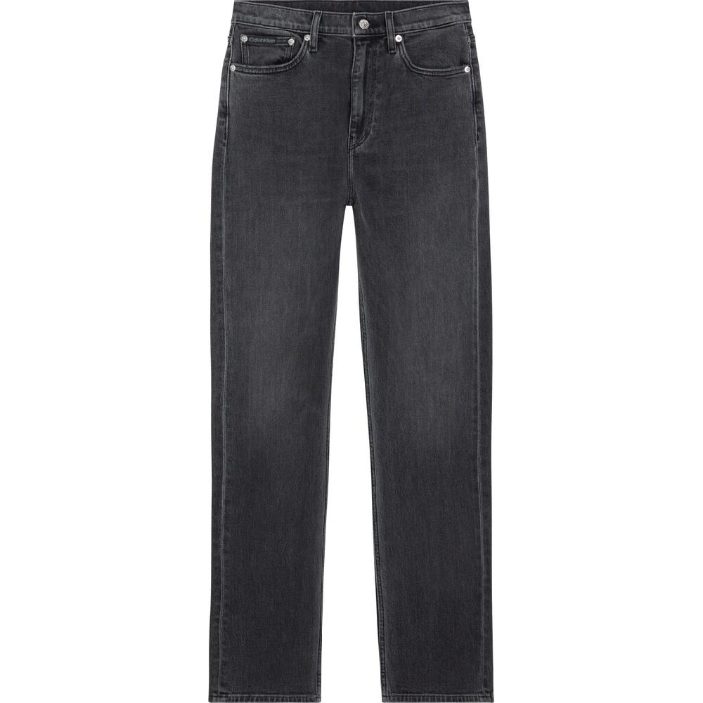 Calvin Klein Jeans Straight-Jeans »HIGH RISE STRAIGHT« In Schwarzer Waschung