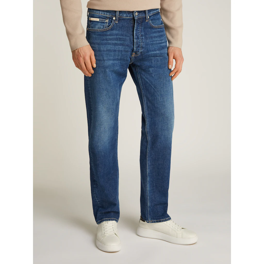 Calvin Klein Jeans Straight-Jeans »STANDARD STRAIGHT« Coinpocket Logostickerei ▷ für