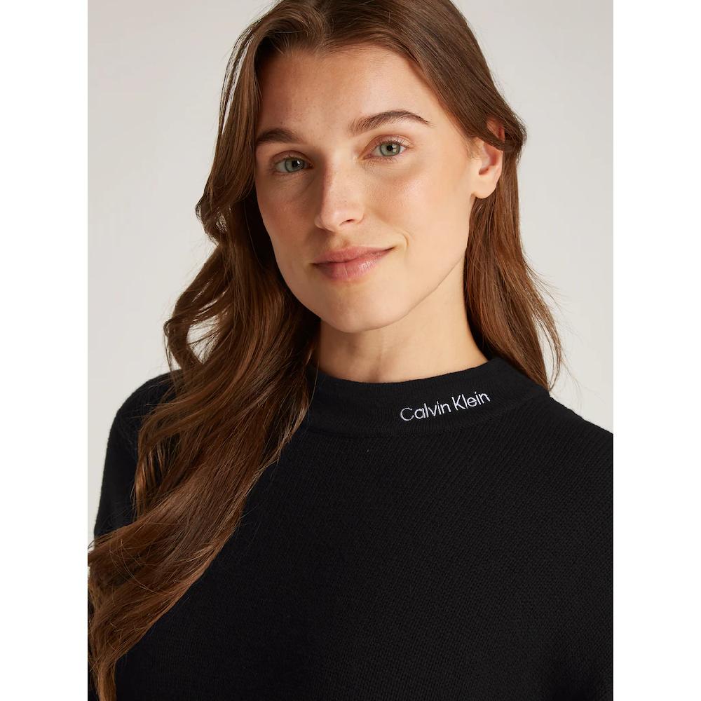 Calvin Klein Jeans Strickpullover »LOGO EMBRO SWEATER« Mit Logostickerei
