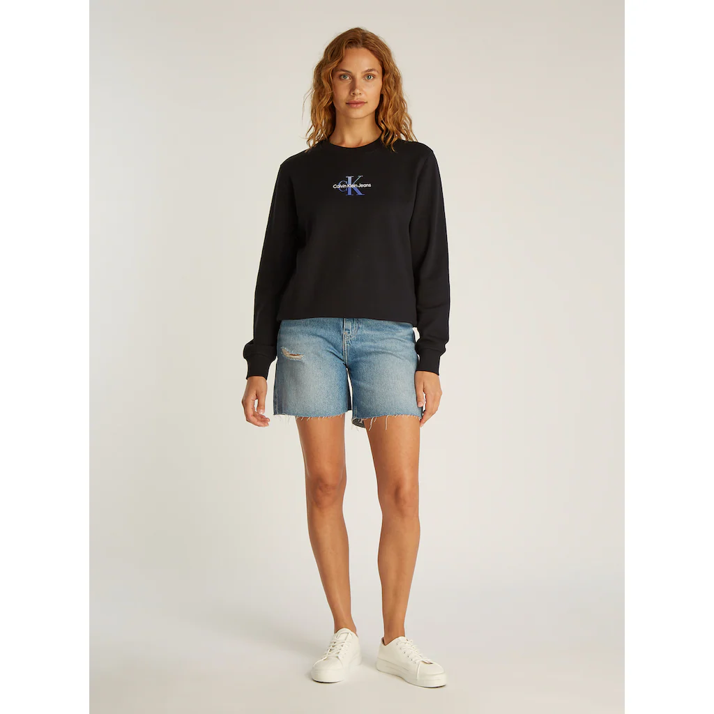 Calvin Klein Jeans Sweatshirt »GRADIENT MONOLOGO CREWNECK« Mit Logo