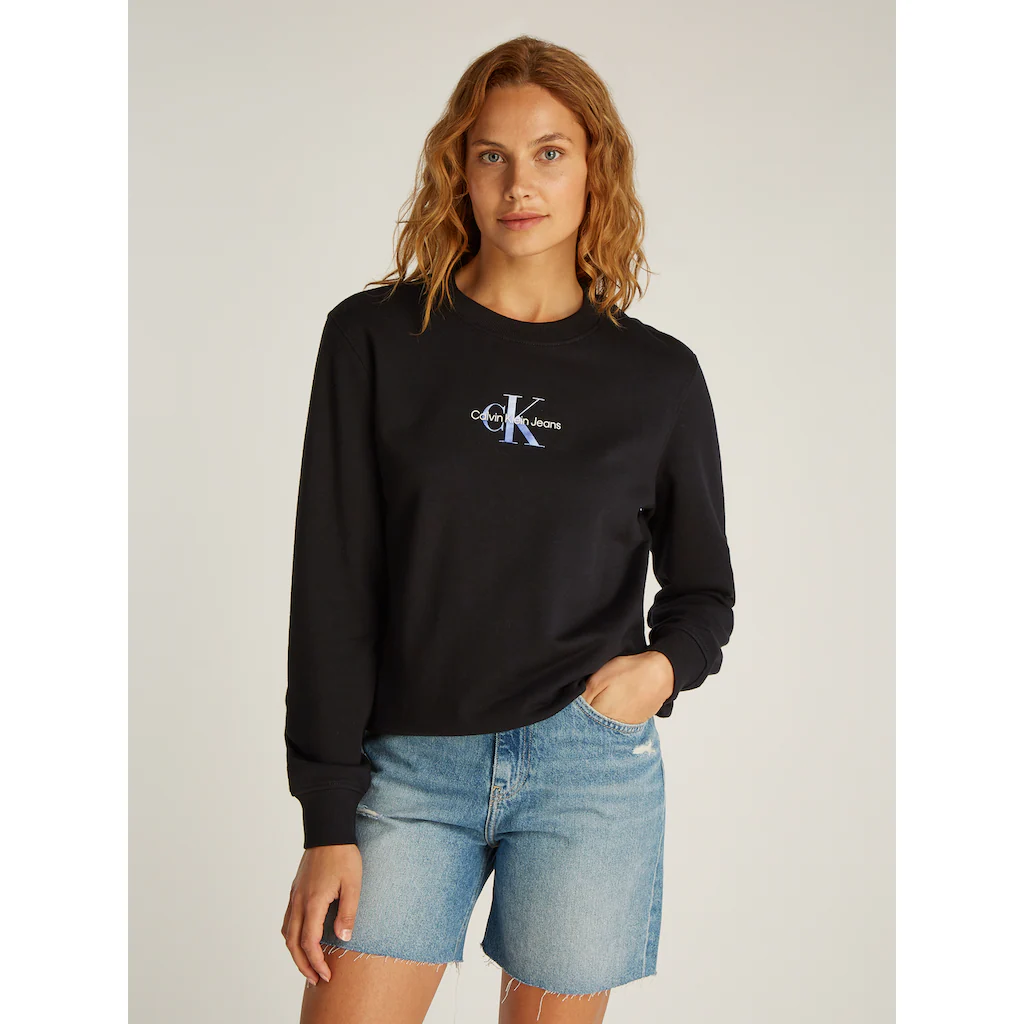 Calvin Klein Jeans Sweatshirt »GRADIENT MONOLOGO CREWNECK« mit Logo