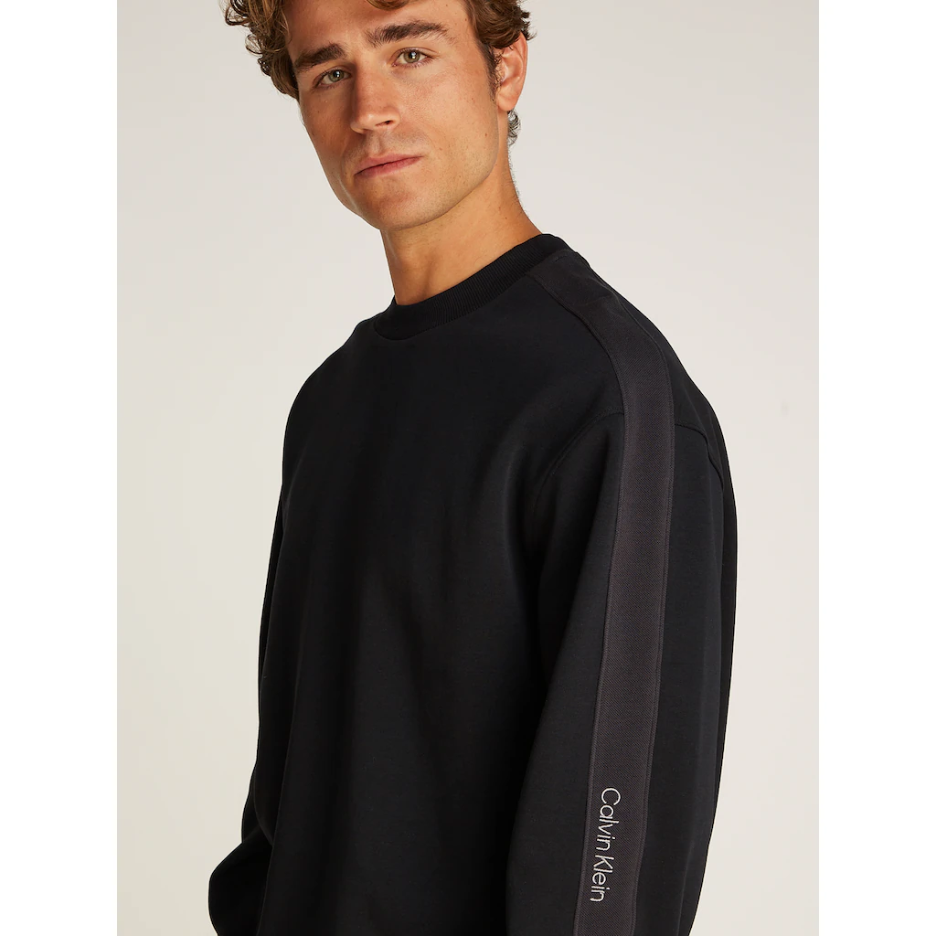 Calvin Klein Jeans Sweatshirt »LOGO TAPE CREW NECK« Mit Logo-Band An Den Ärmeln ▷ Bestellen