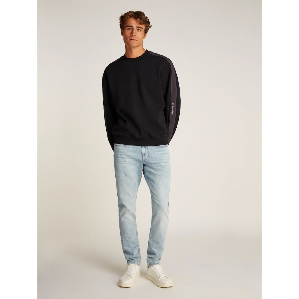Calvin Klein Jeans Sweatshirt »LOGO TAPE CREW NECK« Mit Logo-Band An Den Ärmeln ▷ Bestellen