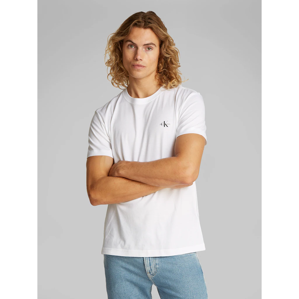 Calvin Klein Jeans T-Shirt »2 PACK MONOLOGO T-SHIRT« (Packung 2er-Pack) Mit Rundhalsausschnitt