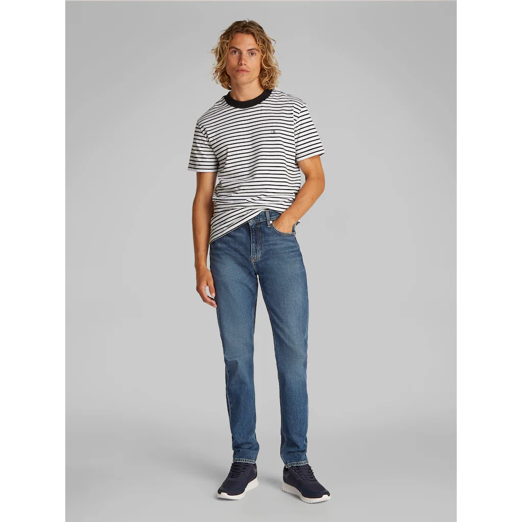 Calvin Klein Jeans Tapered-fit-Jeans »SLIM TAPER« In Mittelblauer Waschung ▷ Kaufen