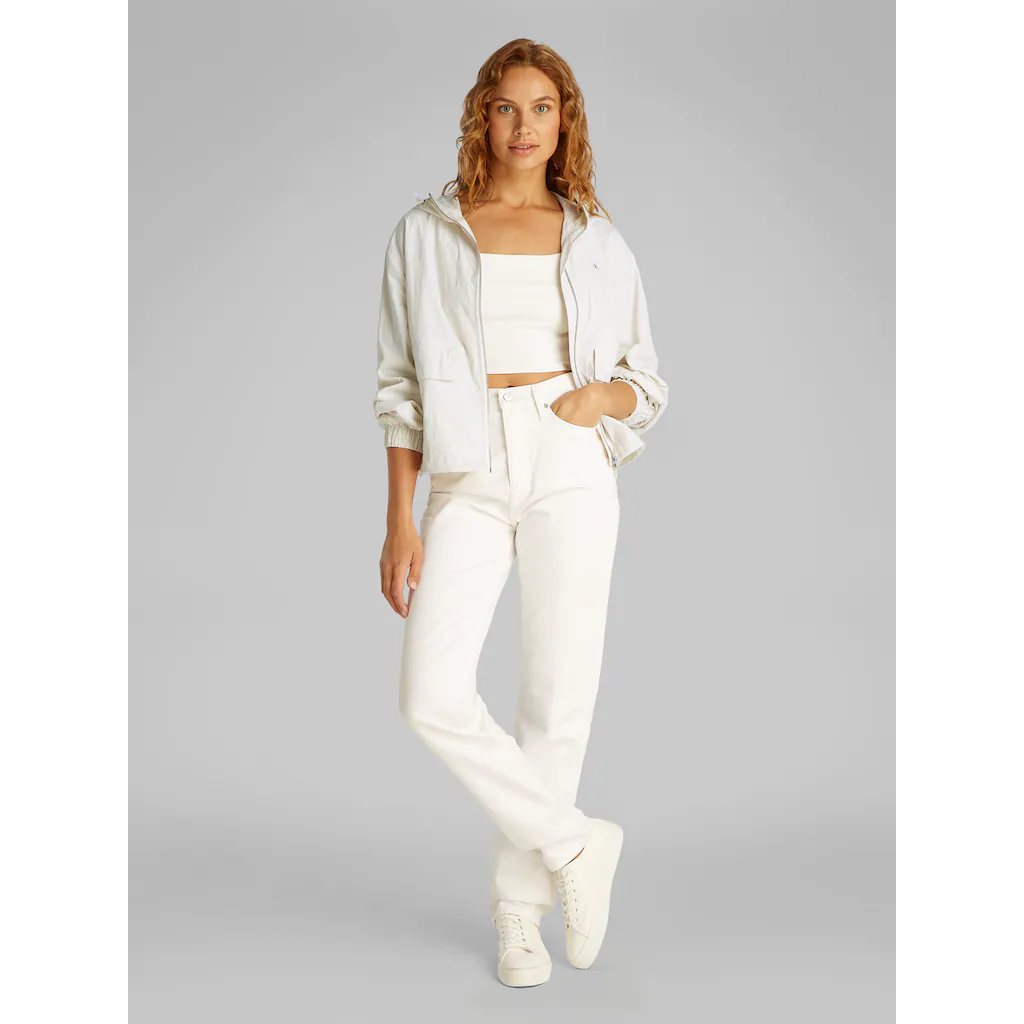 Calvin Klein Jeans Windbreaker »COTTON NYLON WINDBREAKER JACKET« Mit Kapuze Mit Logodruck