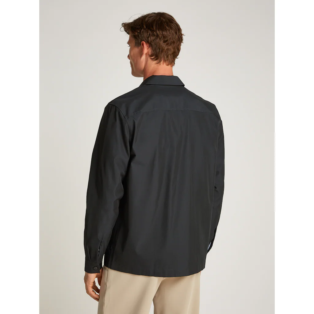 Calvin Klein Langarmhemd »COTTON BLEND OVERSHIRT« Mit Logoprint ▷ Für