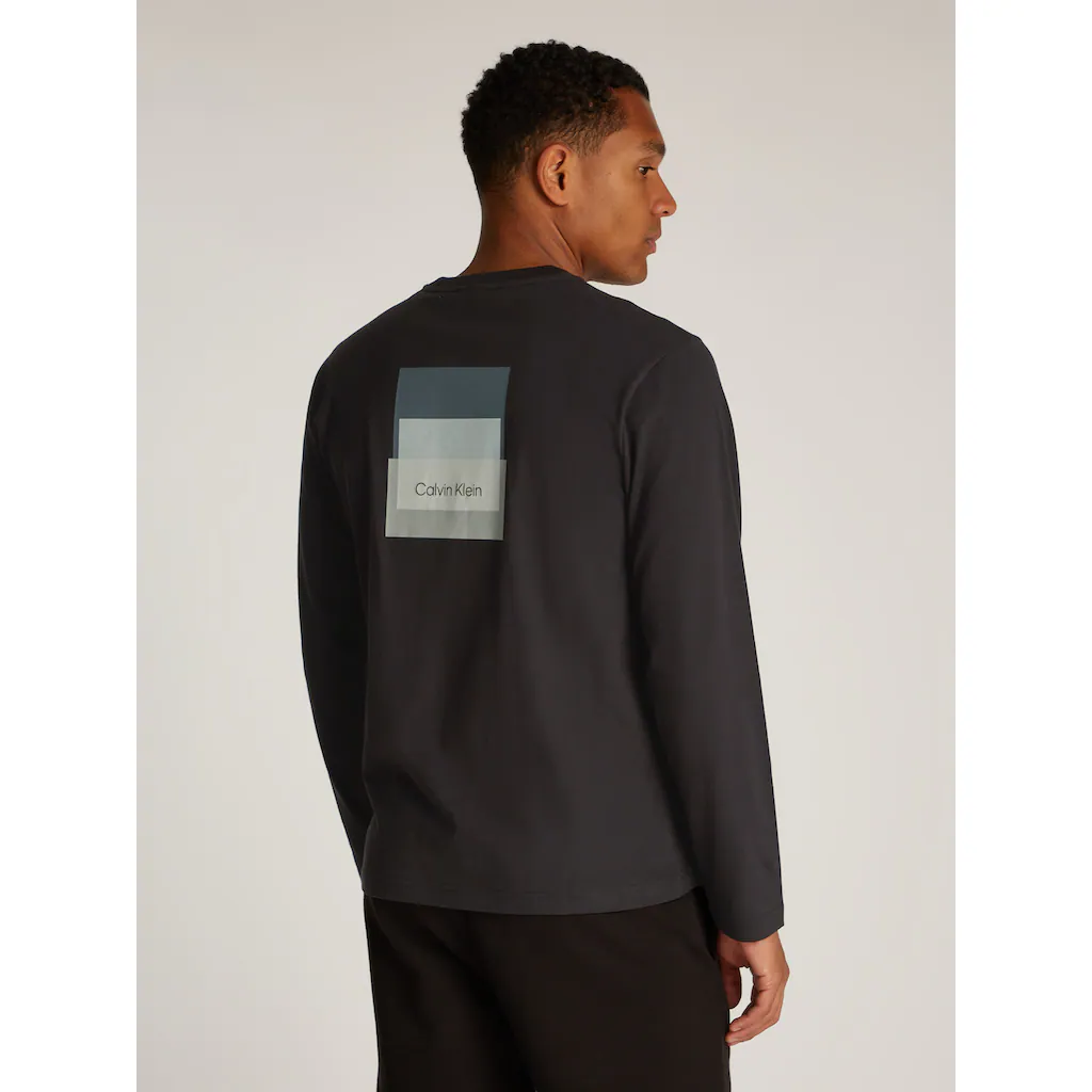 Calvin Klein Langarmshirt »STACKED COLOR BLOCK LS T-SHIRT« Mit Logoprint ▷ Kaufen