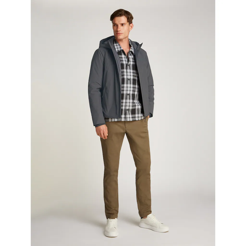 Calvin Klein Outdoorjacke »TECHNICAL NON-QUILT JACKET HOOD« Mit Kapuze Mit Logoprint ▷ Bestellen