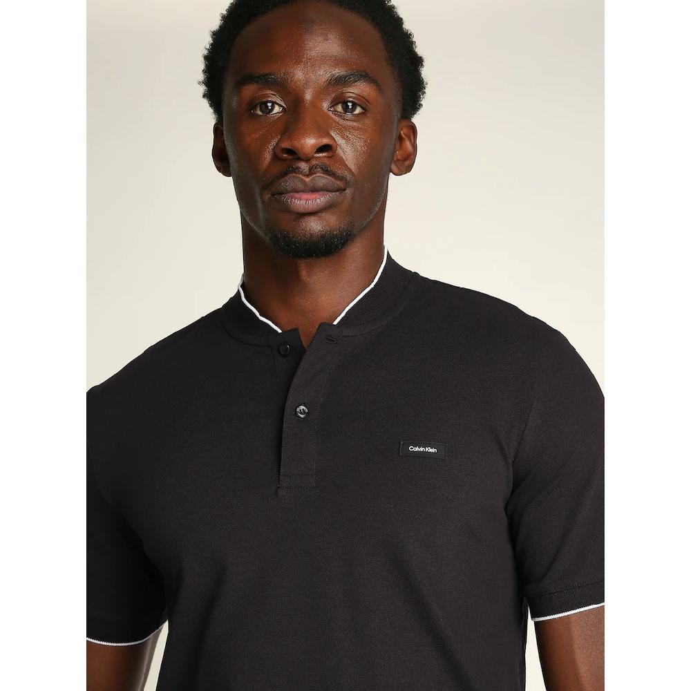 Calvin Klein Poloshirt »STRETCH PIQUE STAND COLLAR POLO« Mit Kontrastfarbenen Kanten ▷ Kaufen