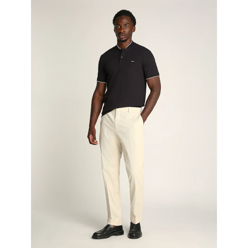 Calvin Klein Poloshirt »STRETCH PIQUE STAND COLLAR POLO« Mit Kontrastfarbenen Kanten ▷ Kaufen