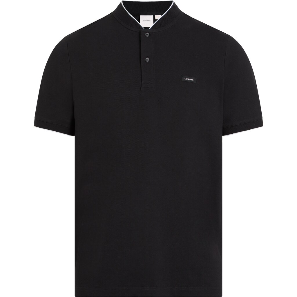 Calvin Klein Poloshirt »STRETCH PIQUE STAND COLLAR POLO« Mit Kontrastfarbenen Kanten ▷ Kaufen